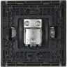 Розетка TV проходная IEK FORTEPIANO FP529 сталь FP-A10-P-K46